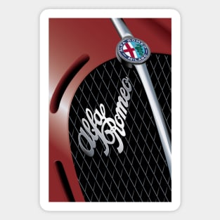 Alfa Romeo Vintage Grill Mesh Magnet